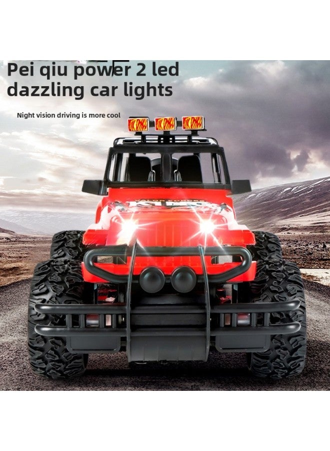 Remote Control Car Car Toy Racing Off-Road Vehicle Fun Electric Year Old Children Toy Car Boys Boys Boys-Color:Red 【two Sets Of Lithium Batteries】 Rechargeable Yy-1cc (2 Aa Batteries)-Scale:Official Standard - Image 4