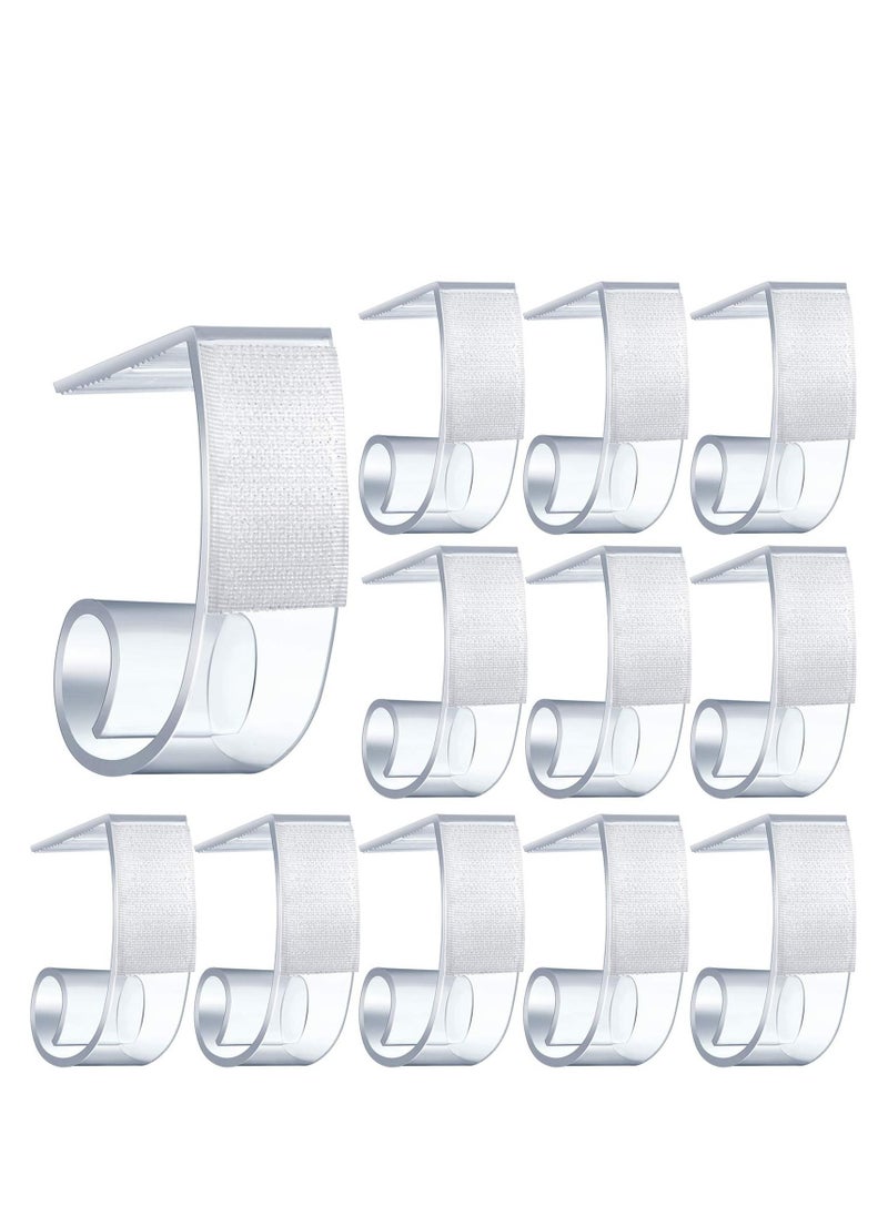 SYOSI Tablecloth Clips, 25 Pieces Table Skirting Clips, SMC Model Plastic Tablecloth Clips for Table 1.5-2 Inch with Hook and Loop, Table Clips for Tablecloths Meeting Indoor Outdoor Events Restaurant  - Image 1