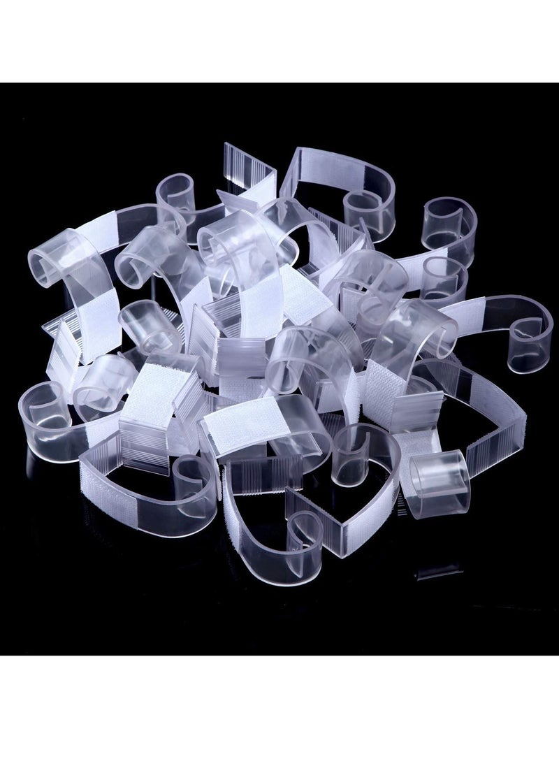 SYOSI - Tablecloth Clips, 25 Pieces Table Skirting Clips, SMC Model Plastic Tablecloth Clips for Table 1.5-2 Inch with Hook and Loop, Table Clips for Tablecloths Meeting Indoor Outdoor Events Restaurant - Image 1