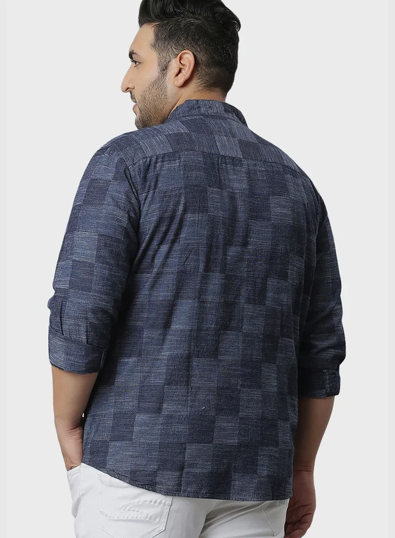 انستافاب بلس قميص بطبعة مربعات