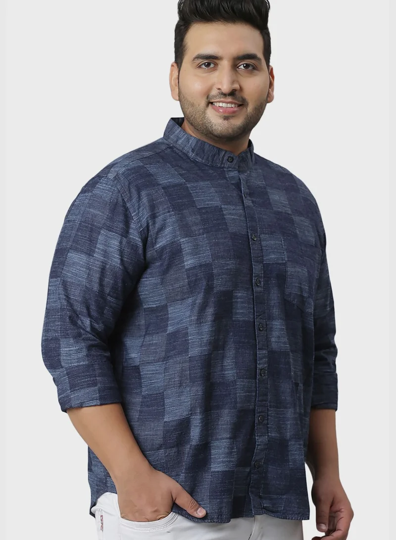 انستافاب بلس قميص بطبعة مربعات