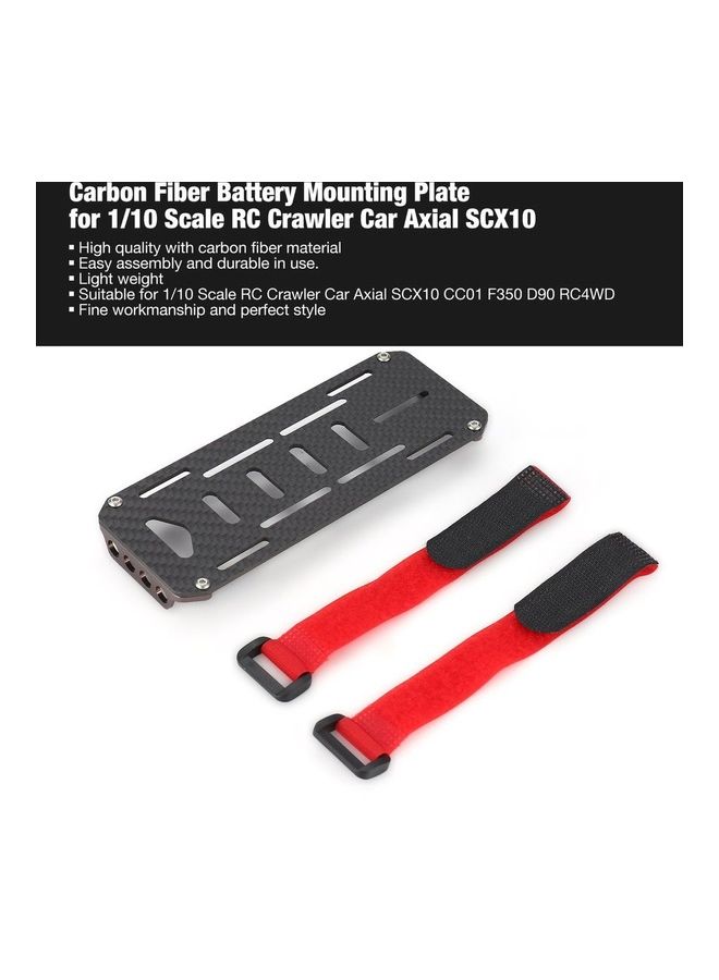 NIBEMINENT Carbon Fibber Battery Mounting Plate For Scale RC Crawler Car - Image 2