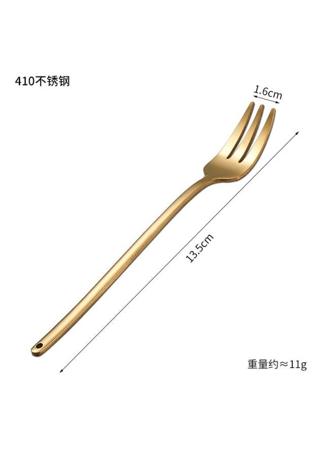 Creative Christmas Stainless Steel Tableware Coffee Mixing Dessert Spoon Fork Hand Gift Set