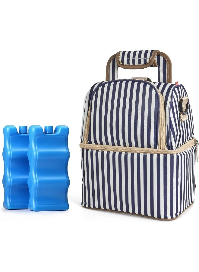 NCVI حقيبة تبريد حليب الثدي NCVI مع 2 عبوة ثلج - Image 1