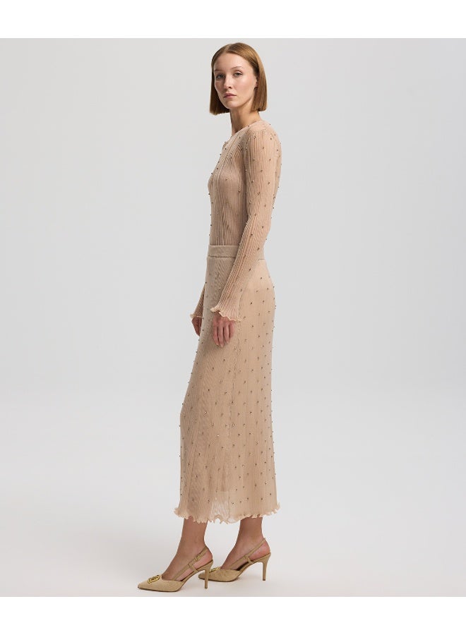 Ipekyol Embroidered Knit Skirt - Image 3