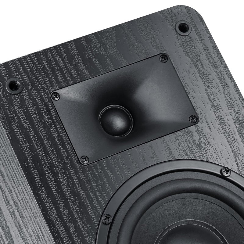 Saiyin Passive Bookshelf Speakers 40WÃ—2 Power, 5" Woofer & 20mm Silk Dome Tweeter Stereo Speakers, Enhanced Vocal Clarity, 4 Î©, Passive Speakers for Home Audio, Receiver or Amplifier Required - Image 4