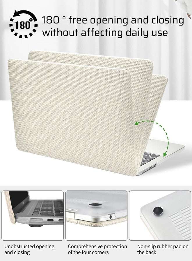 Seorsok Compatible with MacBook Air 15 inch with Liquid Retina Display and Touch ID, Leather and Clear Plastic Hard Case Cover for MacBook Air 15 inch Release A2941 M2 M3 A3114 with Liquid Retina - Image 5