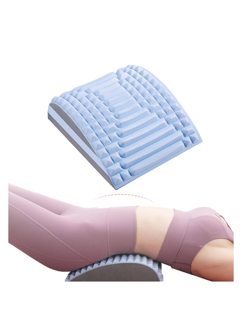 Excefore Back Stretcher and Neck Stretcher, Lower Back Pain Relief Device, Multi-Level Adjustable Spine Board, Suitable for Herniated Disc, Sciatica, Scoliosis (Blue) - Image 1