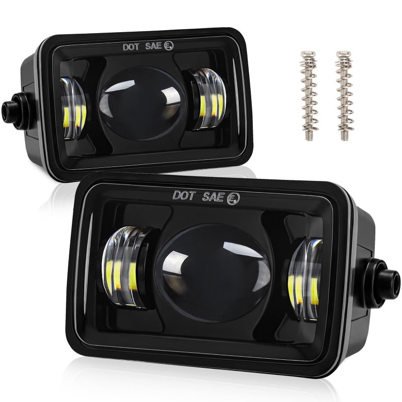 KARSAM F150 LED Fog Lights for 2015 2016 2017 2018 2019 2020 Ford F150 Accessories 60W Super Bright F150 Fog Light Assembly DOT Approved Front Bumper Driving Light Rectangular Fog Lamps Replacement