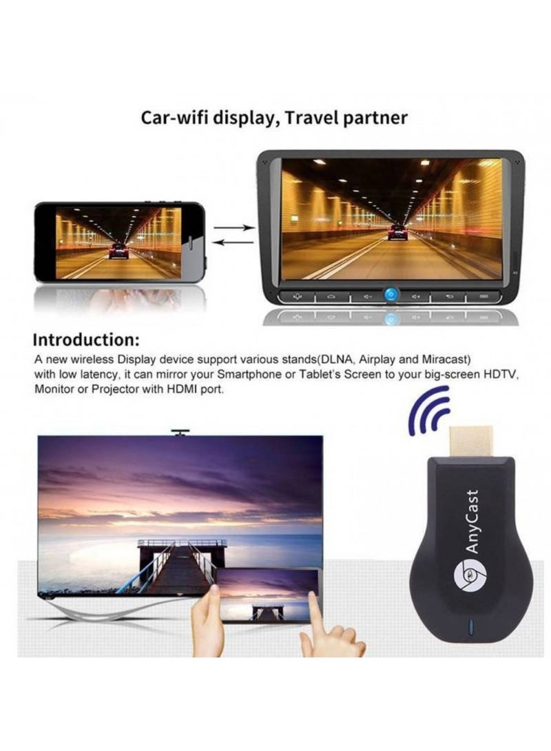 Anycast M4 PLUS 1080P Wireless HD Portable Media Player Streamer Wifi Display Dongle for Projector Smartphone Tablets - Image 3