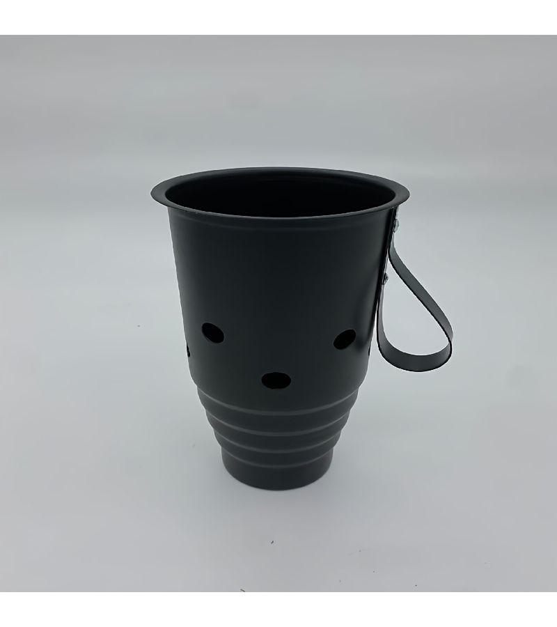 Black Extra Large Metal Handle Hookah Bowl Cover Windproof Protection Accessory - Image 2