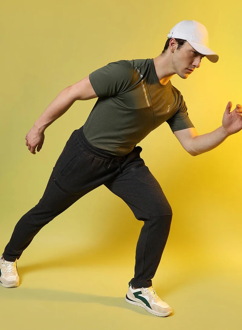 Campus Sutra Men's Solid Charcoal Stylish & Evening Trackpant