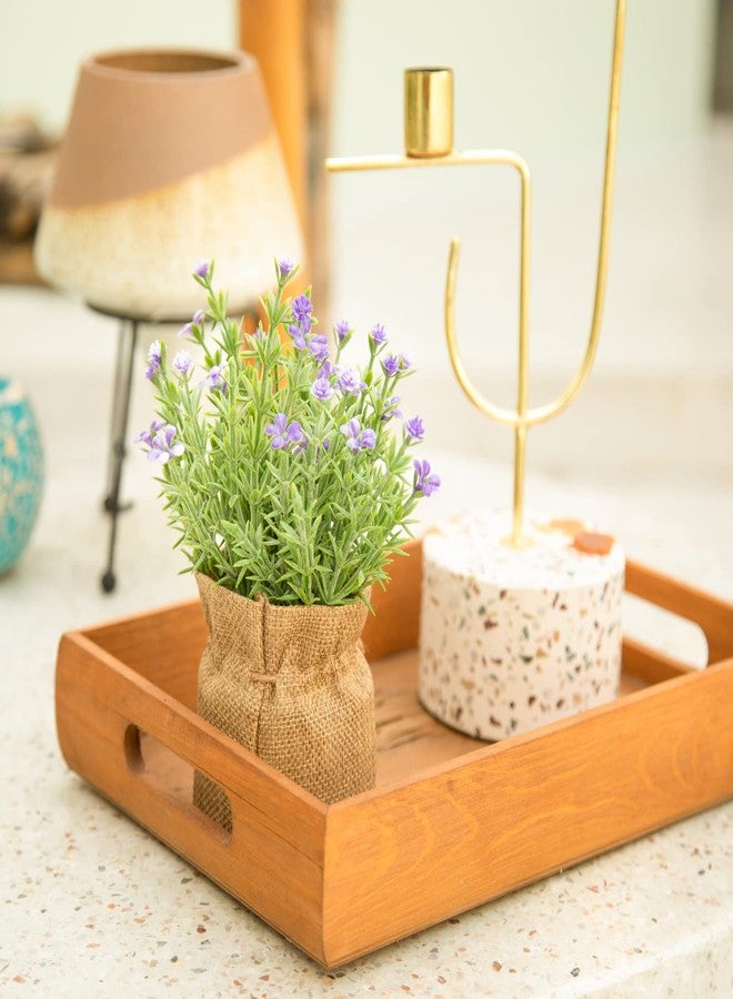 Velener Babys Breath Artificial Flowers in Small Burlap Bag Vases 3Pcs -Gypsophila Faux Flowers Farmhouse Home Coffee Table Bookshelf Office Desk Decorations Kitchen Dining Room Fake Plants Indoor - Image 5