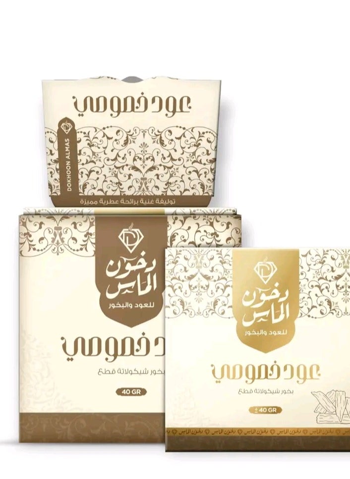 Generic Special Oud incense produced by Dokhoon Almas - Chocolate-shaped incense, 40 grams  - Image 4