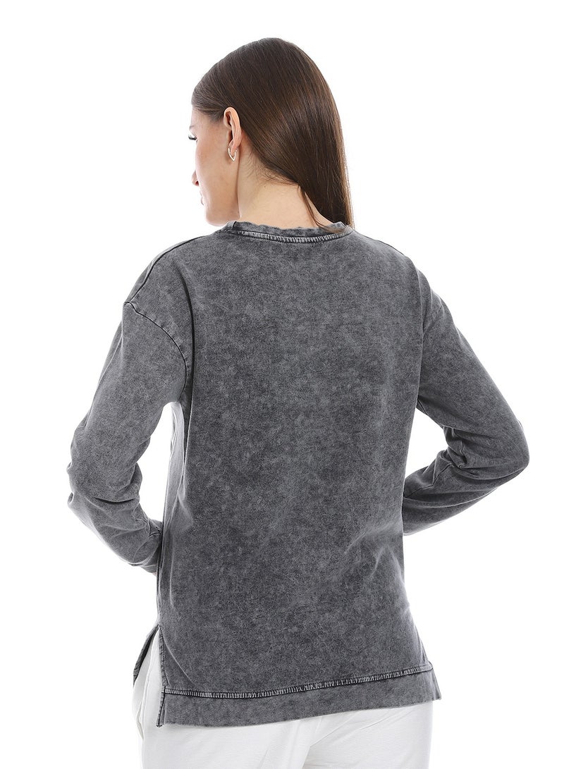 Coctail sweatshirt-8672-grey  - Image 3