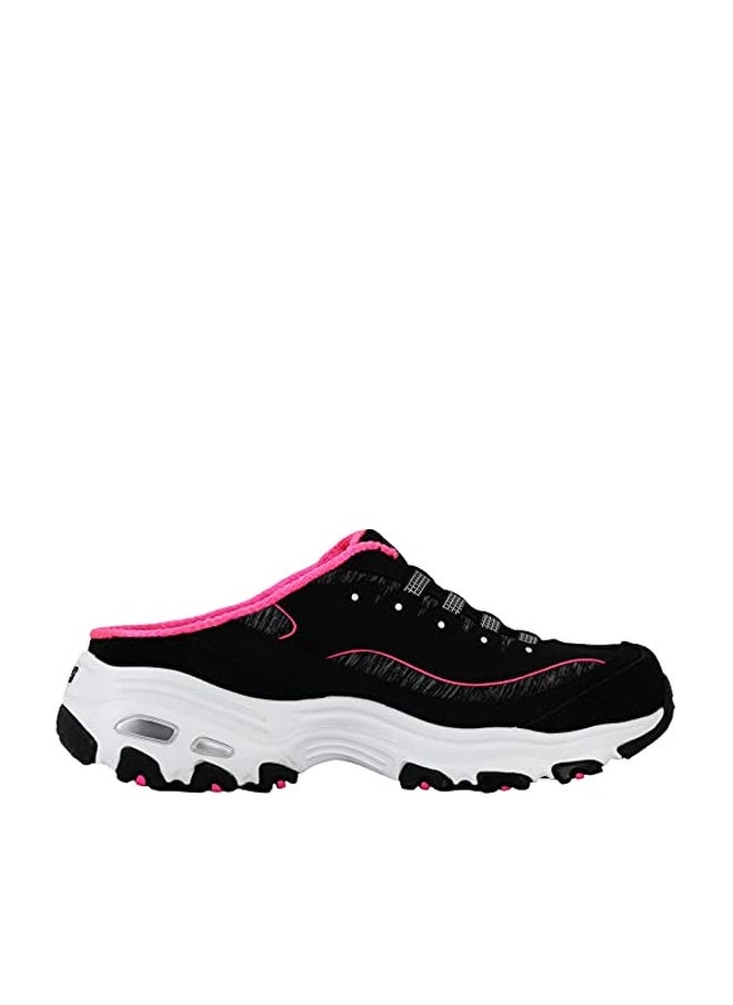 SKECHERS حذاء سنيكرز سكيشرز للنساء D'Lites - مزلق مرن، أسود/وردي فاقع، 6 W US - Image 1