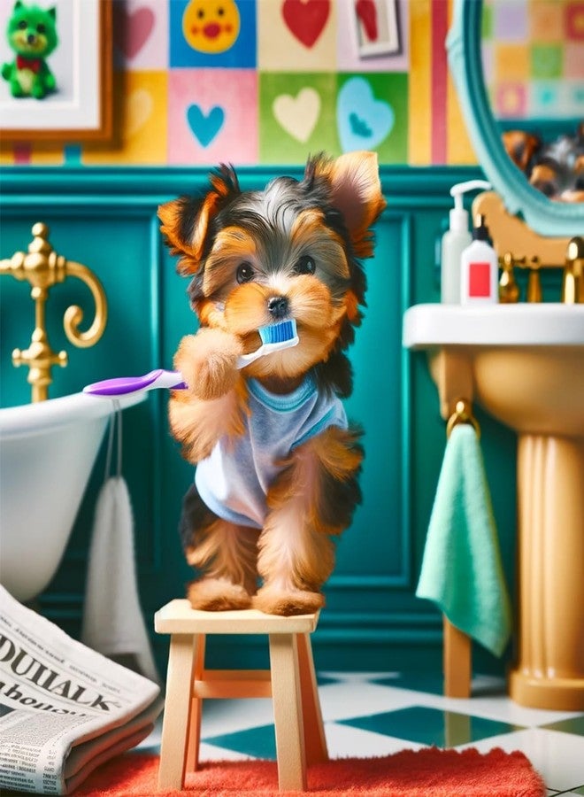 Summit Designs Yorkie Bathroom Poster - Adorable Yorkie Decor, Gifts For Women, Men, Mom Gifts, Lover, Owner, For Dog Lovers, Wall Decor, - Image 4