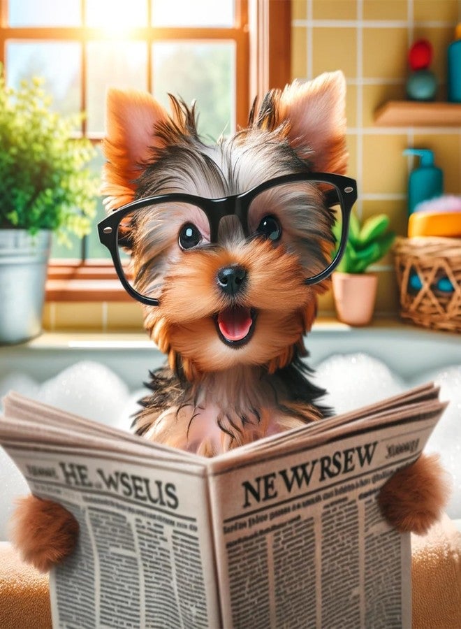 Summit Designs Yorkie Bathroom Poster - Adorable Yorkie Decor, Gifts For Women, Men, Mom Gifts, Lover, Owner, For Dog Lovers, Wall Decor, - Image 2