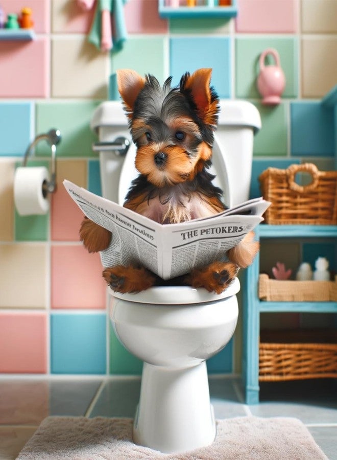 Summit Designs Yorkie Bathroom Poster - Adorable Yorkie Decor, Gifts For Women, Men, Mom Gifts, Lover, Owner, For Dog Lovers, Wall Decor, - Image 5