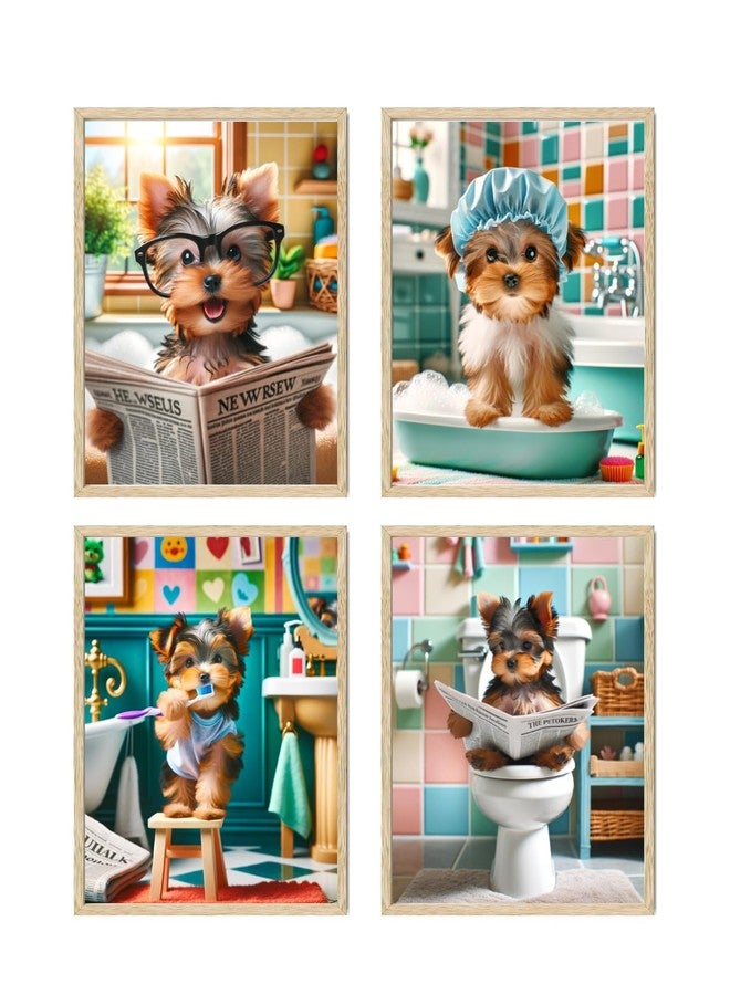 Summit Designs Yorkie Bathroom Poster - Adorable Yorkie Decor, Gifts For Women, Men, Mom Gifts, Lover, Owner, For Dog Lovers, Wall Decor, - Image 1