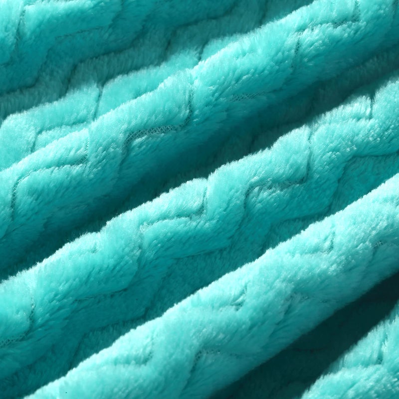 CREVENT 30''X40'' Soft Cozy Warm Baby Blankets for Boys Girls Solid Color - All Season Use - Newborn Essentials (Wave Teal Blue) - Image 5