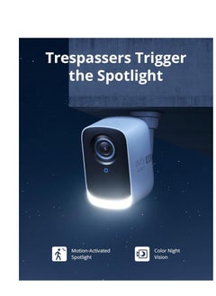 eufy Eufy Security EufyCam 3C Add-on Camera, Security Camera Outdoor Wireless, 4K Camera with Expandable Local Storage, Face Recognition AI, Spotlight, No Monthly Fee, Requires HomeBase 3  - Image 2
