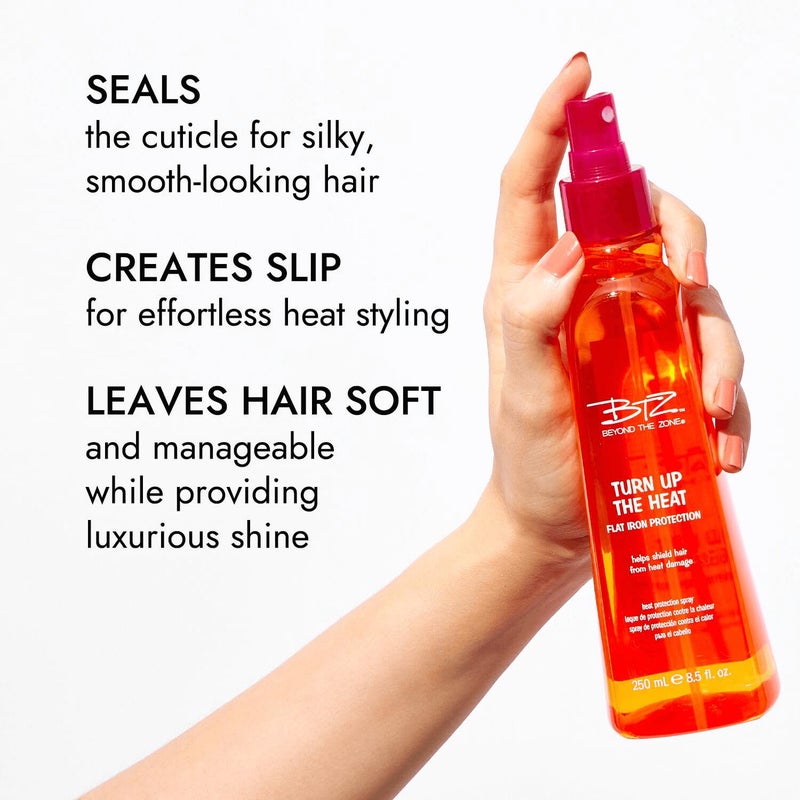 Beyond the Zone Turn Up The Heat Protection Mini Spray, Sulfate, Paraben and Gluten Free, Humidity resistant, 1.5 oz - Image 3