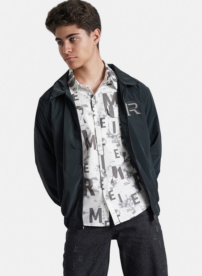 ريمينت جاكيت للاولاد خفيف للربيع اسود - Image 3