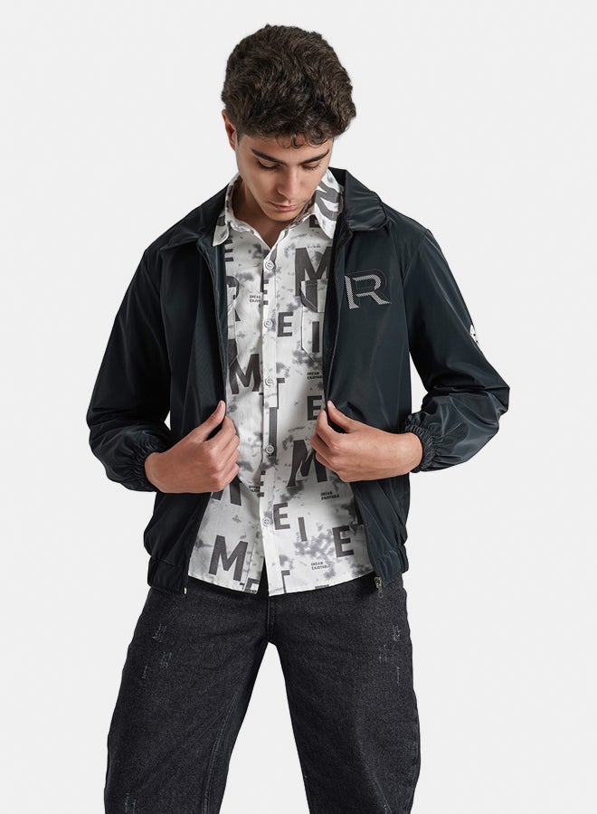 ريمينت جاكيت للاولاد خفيف للربيع اسود - Image 1