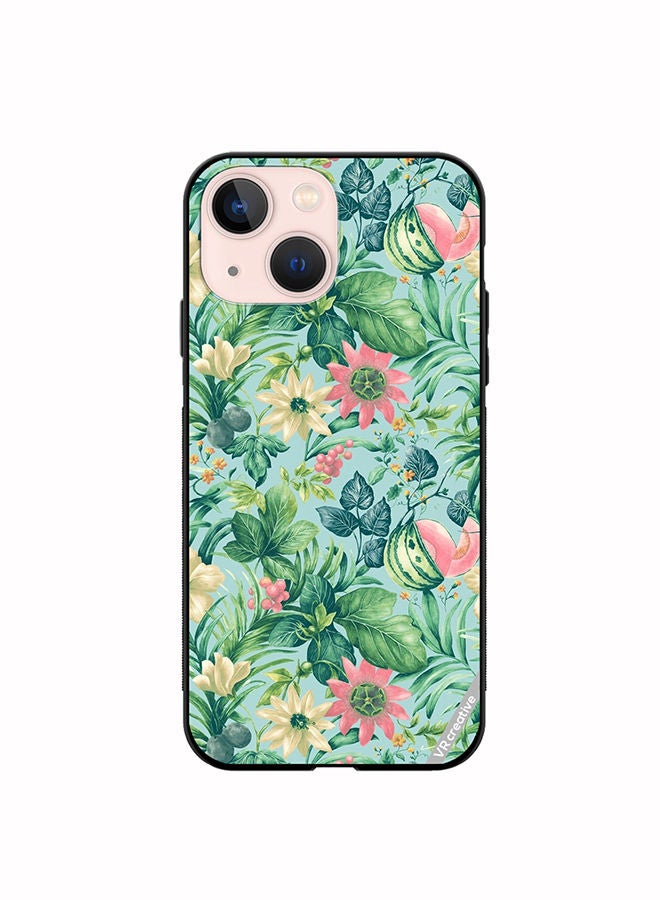 VR CREATIVE Protective Case Cover For Apple iPhone 14 Sunfloweia Design Multicolour - Image 1