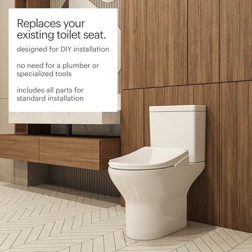 Brondell T44-RW Swash Thinline Electric Bidet Toilet Seat with Oscillating Stainless Steel Nozzle, T44-Thinline - Image 3