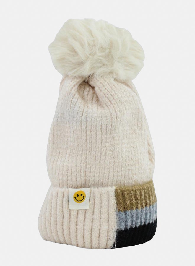 Fancy Unisex Knit Ice Cap – Off-White - Image 2