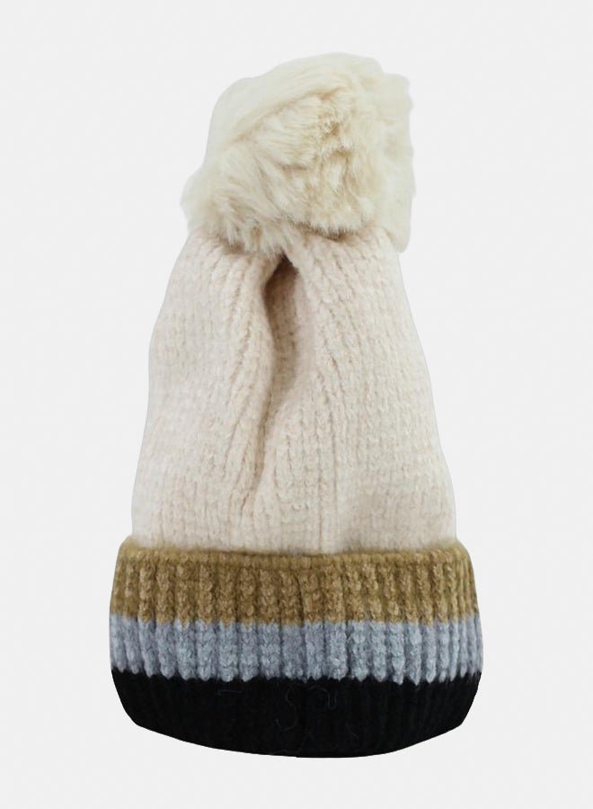 Fancy Unisex Knit Ice Cap – Off-White - Image 1