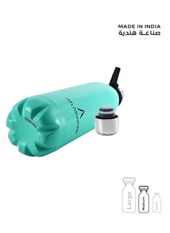 Atlasware Water Bottle with a Capacity of 750 ml, Stainless Steel Water Bottle that keeps Cold for 52 Hours and Keeps Heat for 28 Hours, Lemon Tiffany  - Image 5