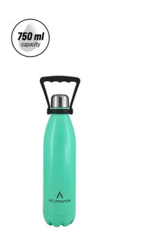 Atlasware Water Bottle with a Capacity of 750 ml, Stainless Steel Water Bottle that keeps Cold for 52 Hours and Keeps Heat for 28 Hours, Lemon Tiffany  - Image 2