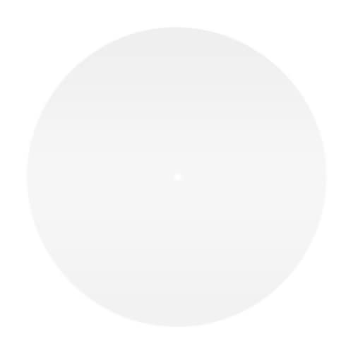Big Fudge Acrylic Turntable Mat - Static & Vibration Reducing Record Player Slipmat - Vinyl Accessories for Better Grip - Fits All 12" Platter - White - Image 1