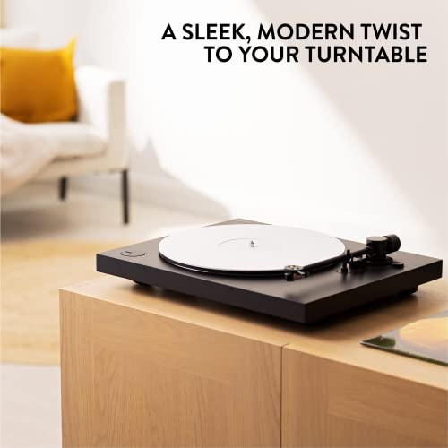 Big Fudge Acrylic Turntable Mat - Static & Vibration Reducing Record Player Slipmat - Vinyl Accessories for Better Grip - Fits All 12" Platter - White - Image 2