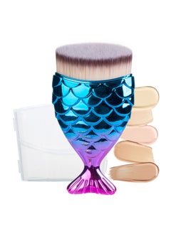 UNIMEIX UNIMEIX Sunscreen Brush for Face Kabuki Brush Sunscreen Applicator for Kids Foundation Makeup Brushes for Liquid Foundation Powder Cream Contour Buffing Stippling Blending Colourful 