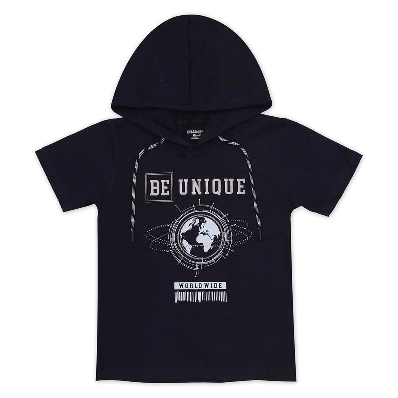 CAVIO Boys Printed Casual Jacket With Hooded T-Shirt - Image 2