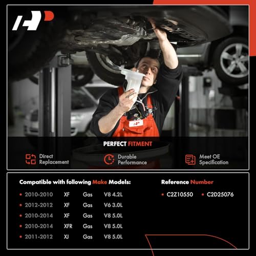 A-Premium Rear Fuel Filter Assembly Compatible with Jaguar XF, XFR, XJ, 2010 2011 2012 2013 2014, 3.0L 4.2L 5.0L, Gas, Replace# C2Z10550, C2D25076 - Image 2