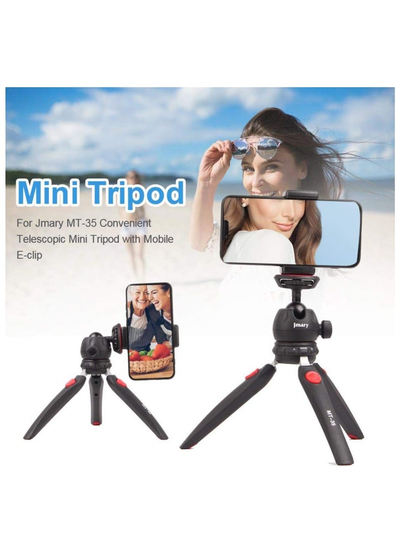 Jmary MT-35 - Table Top Mini Portable Fold-able Extendable Tripod Stand for Mobile Phones and DSLR & Digital Cameras - Image 3
