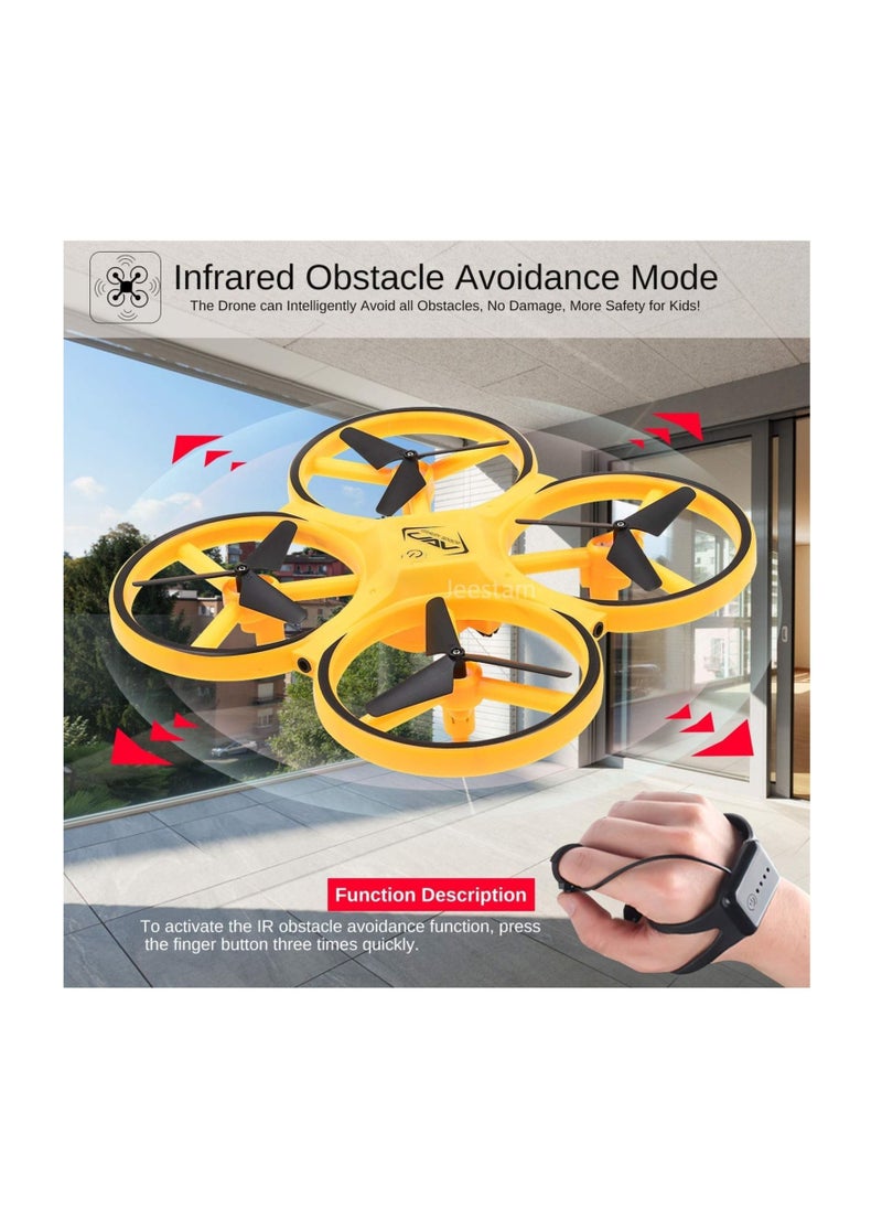 Mini RC Drone, Watch Controller Gesture Hold Quadcopter UAV Performance Gesture Sensing Stable Gimbal G-Sensing Outdoor Toy for Kids