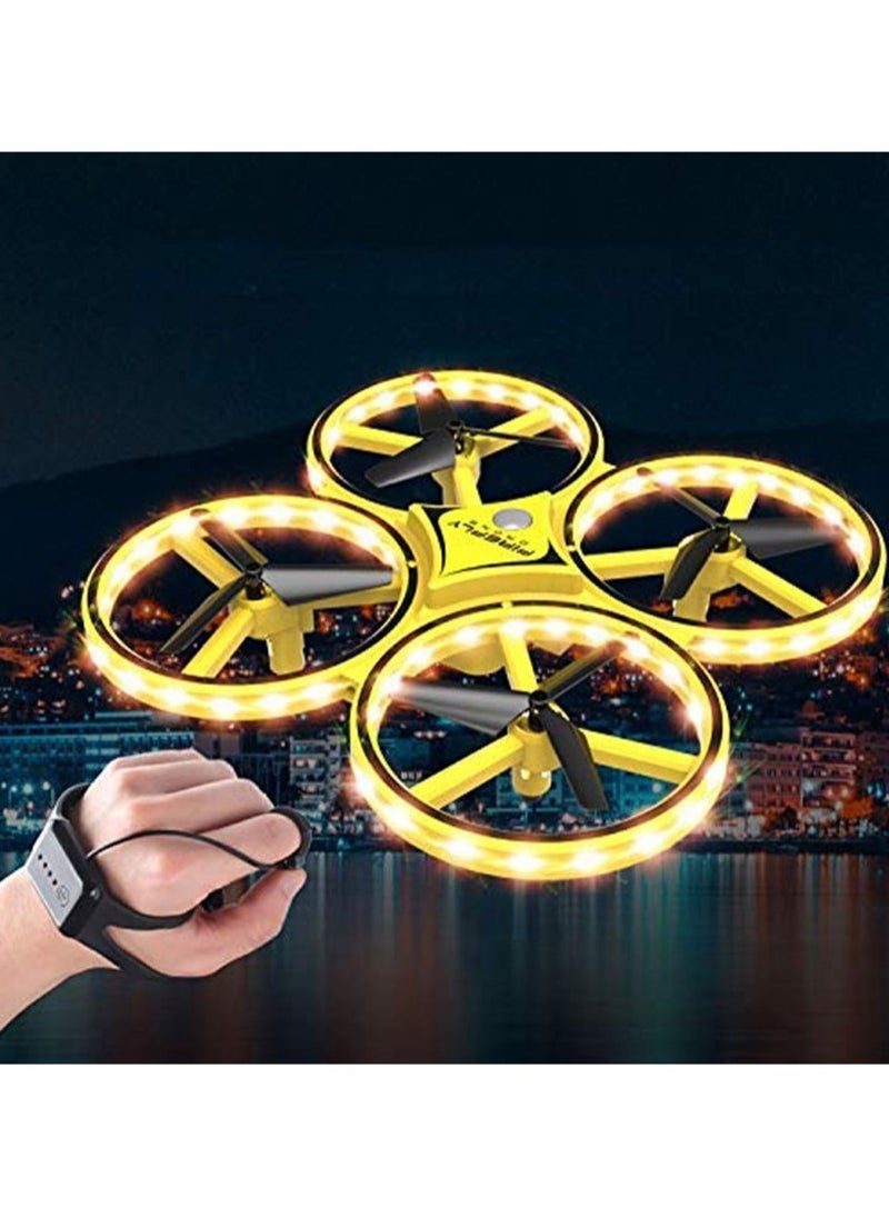 Mini RC Drone, Watch Controller Gesture Hold Quadcopter UAV Performance Gesture Sensing Stable Gimbal G-Sensing Outdoor Toy for Kids