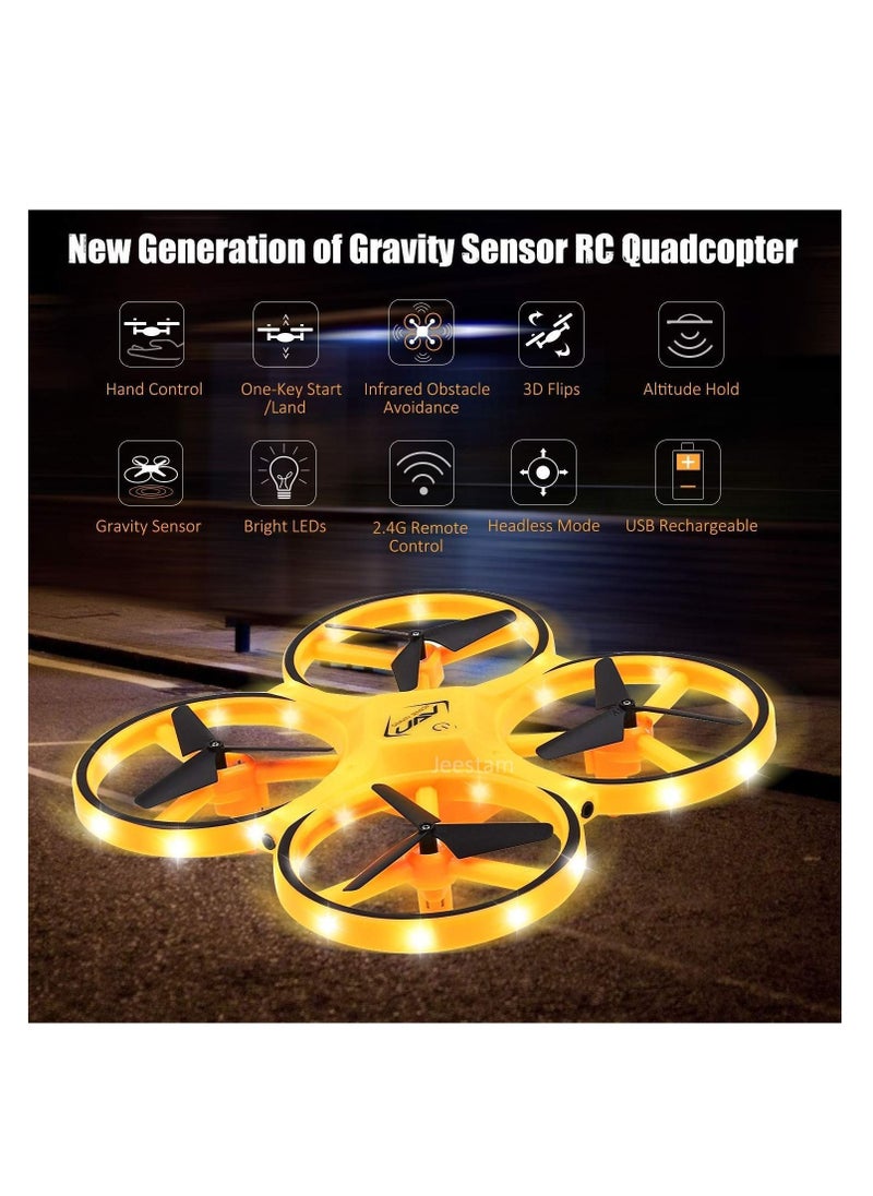 Mini RC Drone, Watch Controller Gesture Hold Quadcopter UAV Performance Gesture Sensing Stable Gimbal G-Sensing Outdoor Toy for Kids
