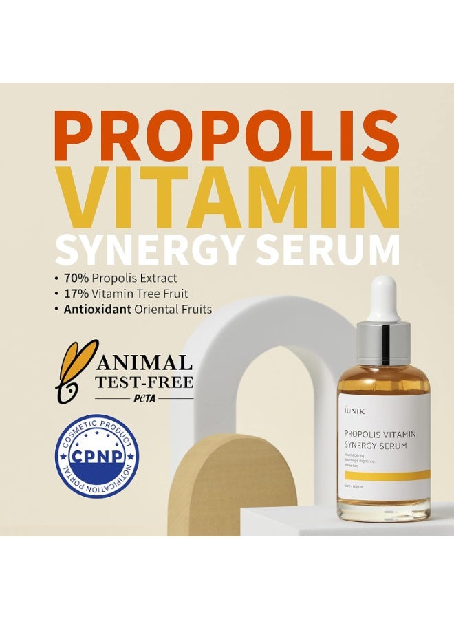 iUNIK Korean Radiance Elixir Serum: The Secret to Glowing and Protected Skin Powered by Vitamin C & Propolis - 50ml - Image 2