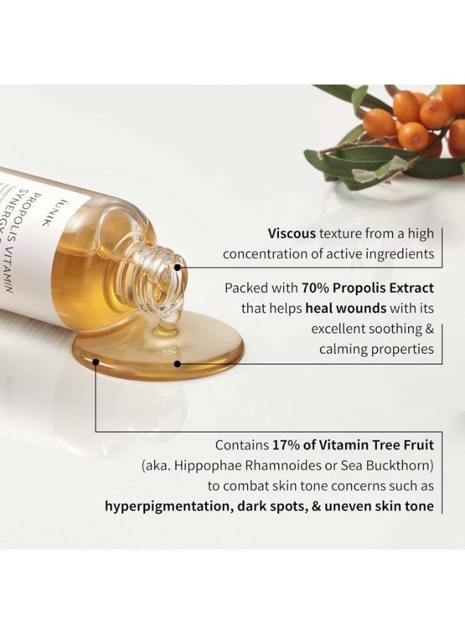 iUNIK Korean Radiance Elixir Serum: The Secret to Glowing and Protected Skin Powered by Vitamin C & Propolis - 50ml - Image 5