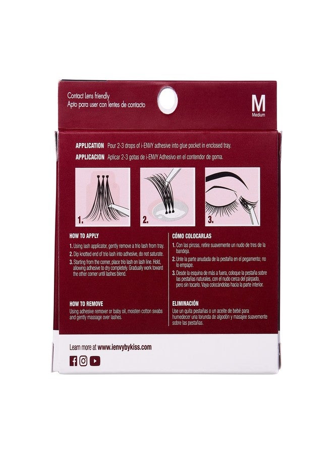 i.Envy Kiss i-ENVY Trio Ultra Black Medium Lashes - Image 4
