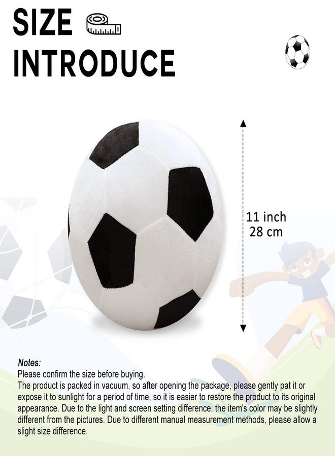 CHELEI2019 11" Soccer Plush Ball Shaped Pillow Stuffed Animal Football Boy Room Decor Toy Gift - Image 2