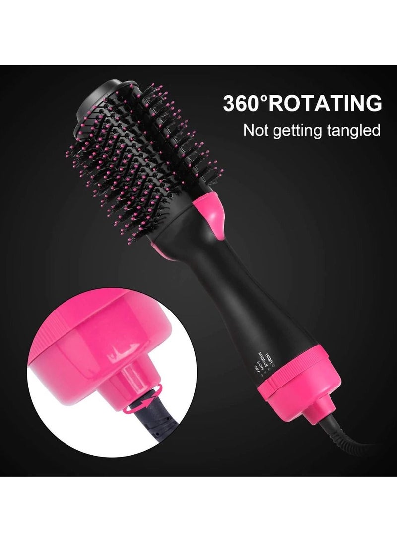 One Step Hair Dryer and Volumizer, 2 in 1 Salon Hot Air Styling Paddle Brush Negative Ion Generator Hair Straightener Curler - Image 5