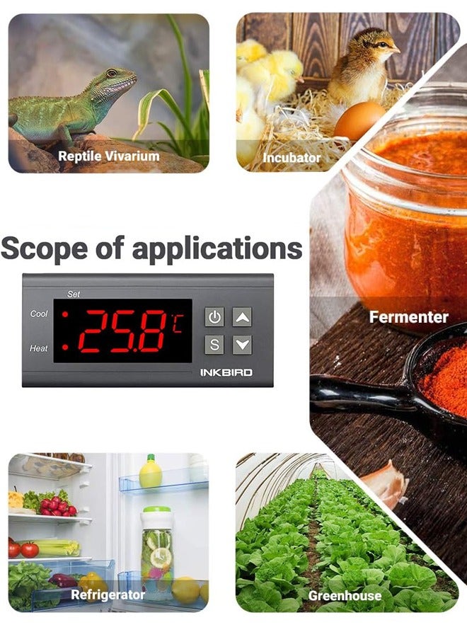 INKBIRD ITC-1000 Temperature Controller Thermostat 220V Temperature Control with NTC Sensor - Image 5